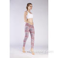 Legging met hoge taille en elastische print voor dames